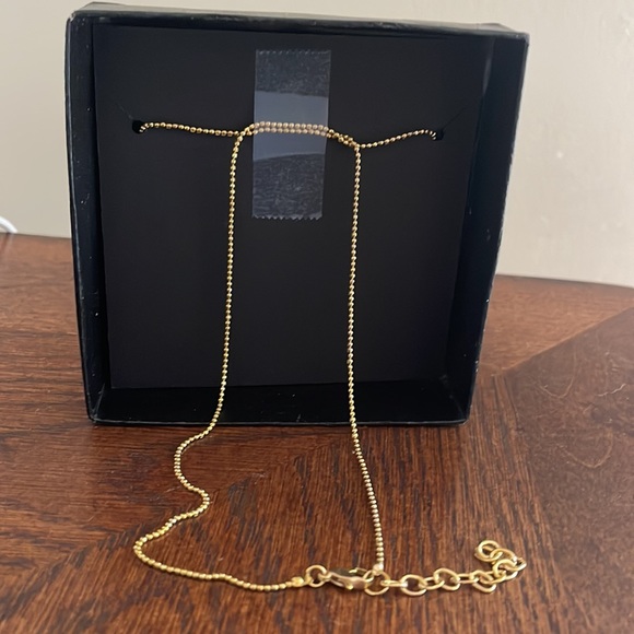 NEW Area Stars beaded initial D gold tone necklace new in box from Nordstrom - Picture 4 of 8